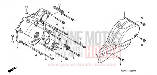 PANNEAU CARTER-MOTEUR G. NT700V7 de 2007